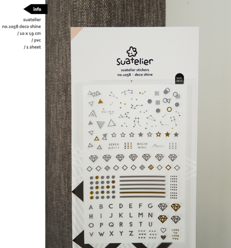 Suatelier - Stickers - Deco Shine - Smidapaper Ikigai Shop