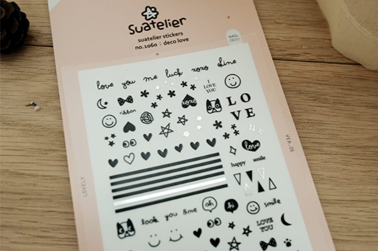 Suatelier - Stickers - Deco Love - Smidapaper Ikigai Shop