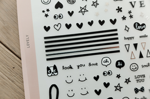 Suatelier - Stickers - Deco Love - Smidapaper Ikigai Shop