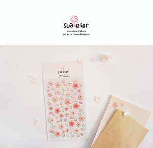 Suatelier - Stickers - Love Blossom - Smidapaper Ikigai Shop