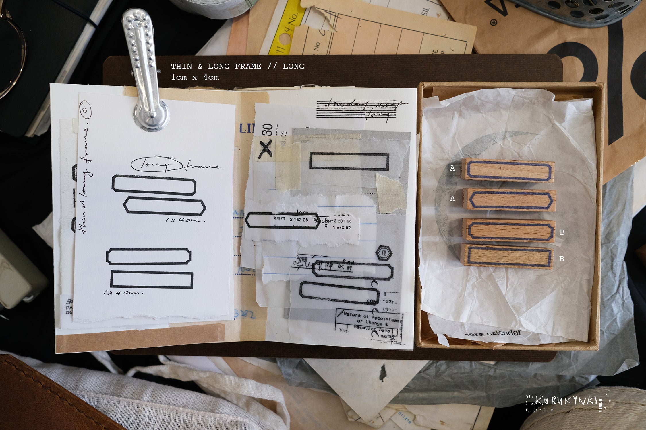 Kurukynki Thin & Long Rubber Stamp Series (10 types)