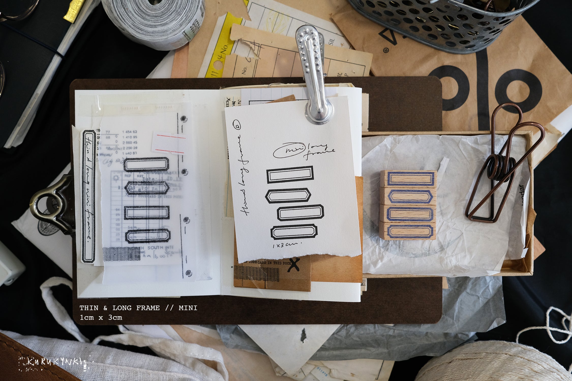 Kurukynki Thin & Long Rubber Stamp Series (10 types)