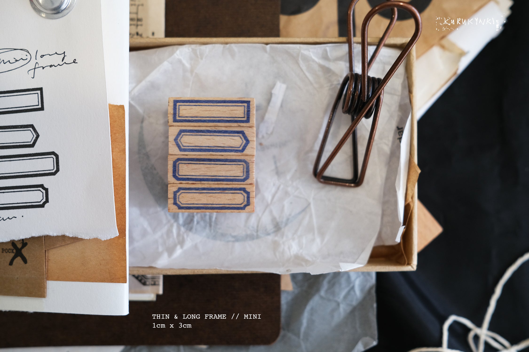 Kurukynki Thin & Long Rubber Stamp Series (10 types)