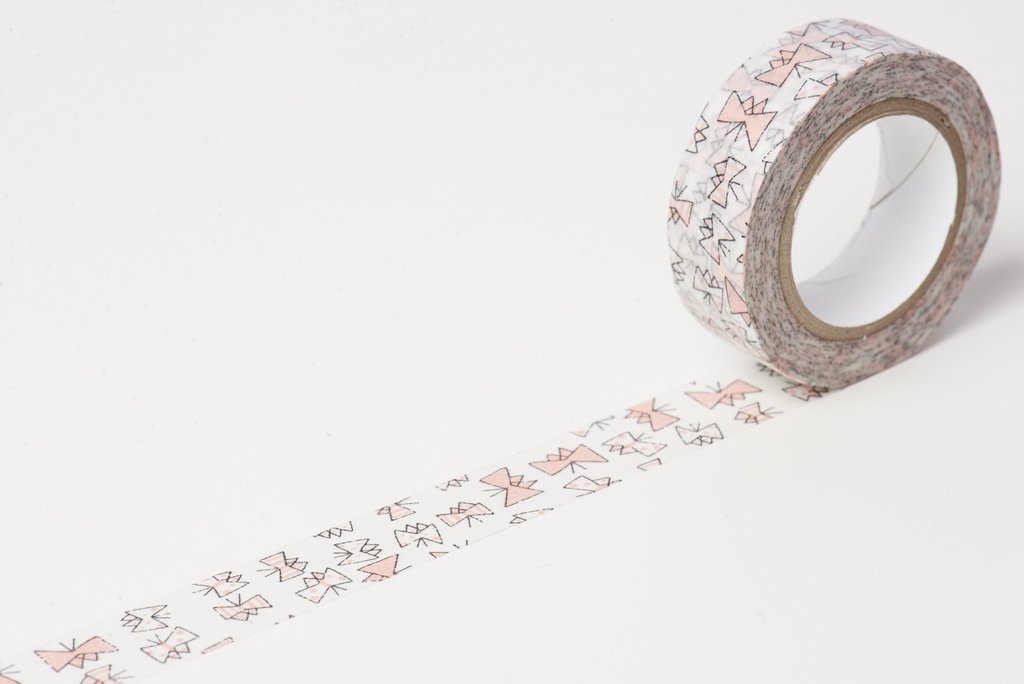 Classiky Butterfly Pink Washi Tape (15mm x 10m) - Smidapaper Ikigai Shop