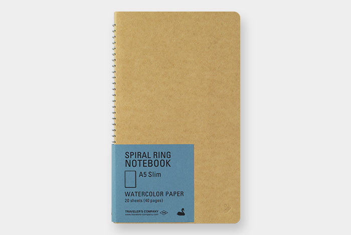 TRC Spiral Ring Notebook A5 Slim Watercolour Notebook - Smidapaper Ikigai Shop