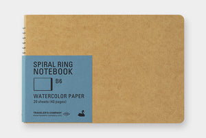 TRC Spiral Ring Notebook B6 Watercolour Notebook - Smidapaper Ikigai Shop