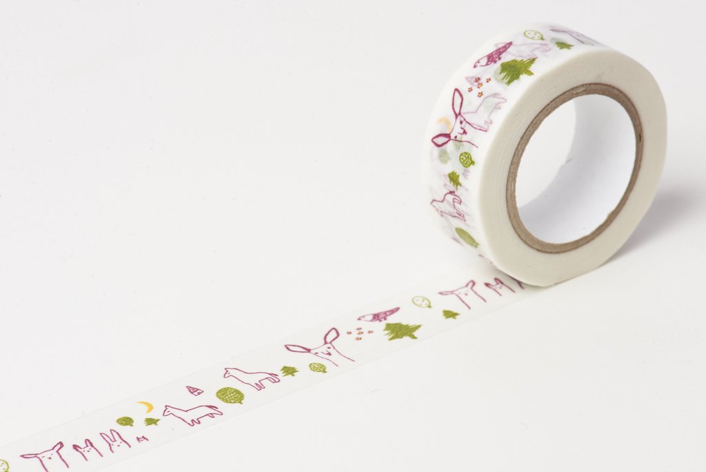 Classiky Forest Wine Washi Tape (18mm x 10m) - Smidapaper Ikigai Shop