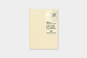 Traveler's Notebook Refill - Passport Size - 006 Monthly Free Diary - Smidapaper Ikigai Shop