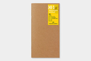 Traveler's Notebook Refill - Regular Size - 001 Lined Notebook - Smidapaper Ikigai Shop