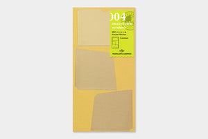 Traveler's Notebook Refill - Regular Size - 004 Pocket Sticker - Smidapaper Ikigai Shop