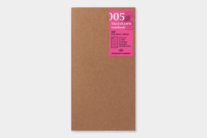 Traveler's Notebook Refill - Regular Size - 005 Daily Free Diary - Smidapaper Ikigai Shop