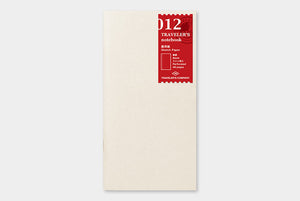 Traveler's Notebook Refill - Regular Size - 012 Sketch Paper - Smidapaper Ikigai Shop