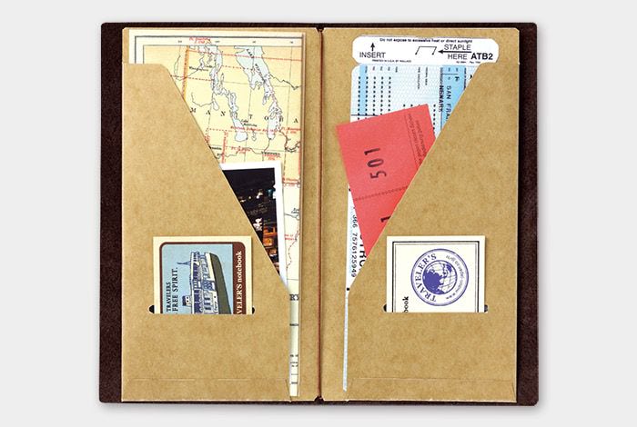 Traveler's Notebook Refill - Regular Size - 020 Kraft Paper Folder - Smidapaper Ikigai Shop