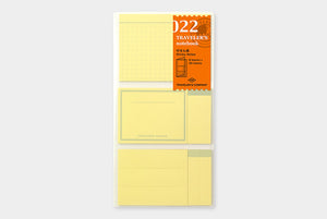 Traveler's Notebook Refill - Regular Size - 022 Sticky Notes - Smidapaper Ikigai Shop