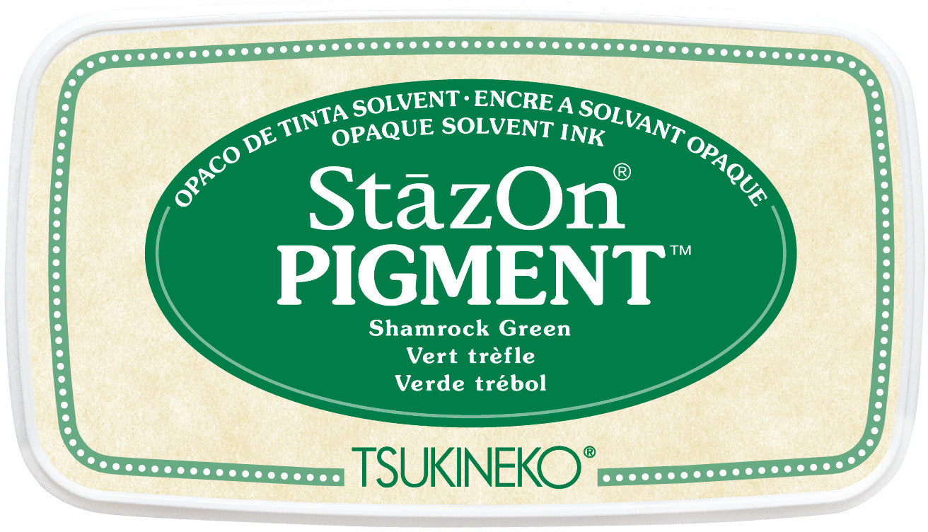 Tsukineko - StazOn Pigment - Green - Smidapaper Ikigai Shop