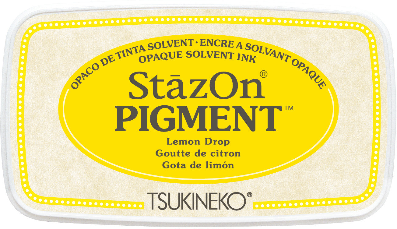 Tsukineko - StazOn Pigment - Lemon Drop - Smidapaper Ikigai Shop