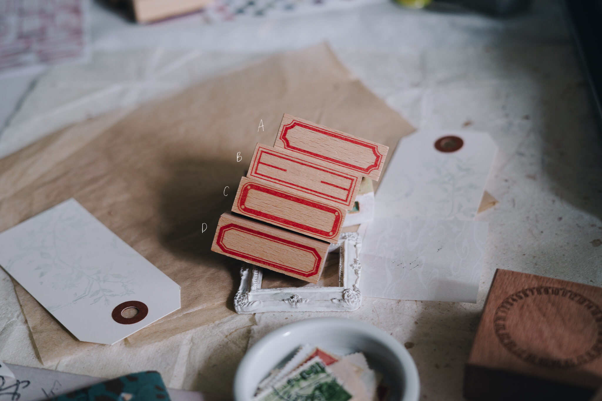 Kurukynki Long Frames Rubber Stamp (sold individually) - Smidapaper Ikigai Shop