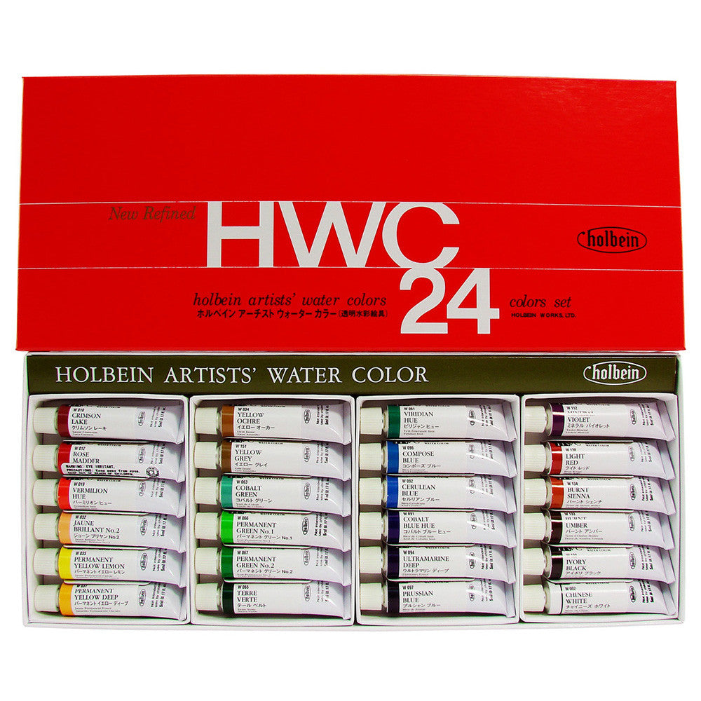 Holbein Artists’ Watercolor Series 24 Color Set - 5ml - Smidapaper Ikigai Shop