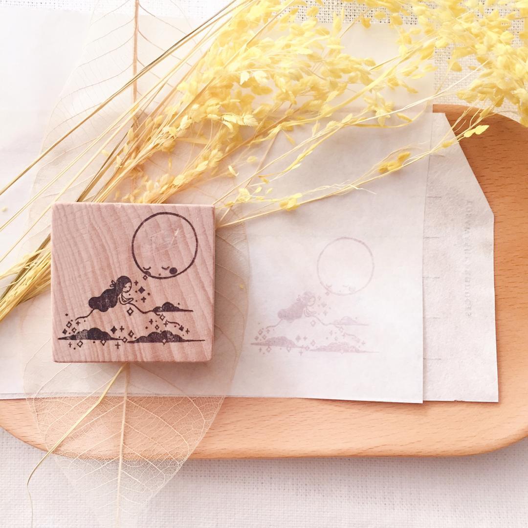 msbulat Luna & Me Rubber Stamp - Smidapaper Ikigai Shop