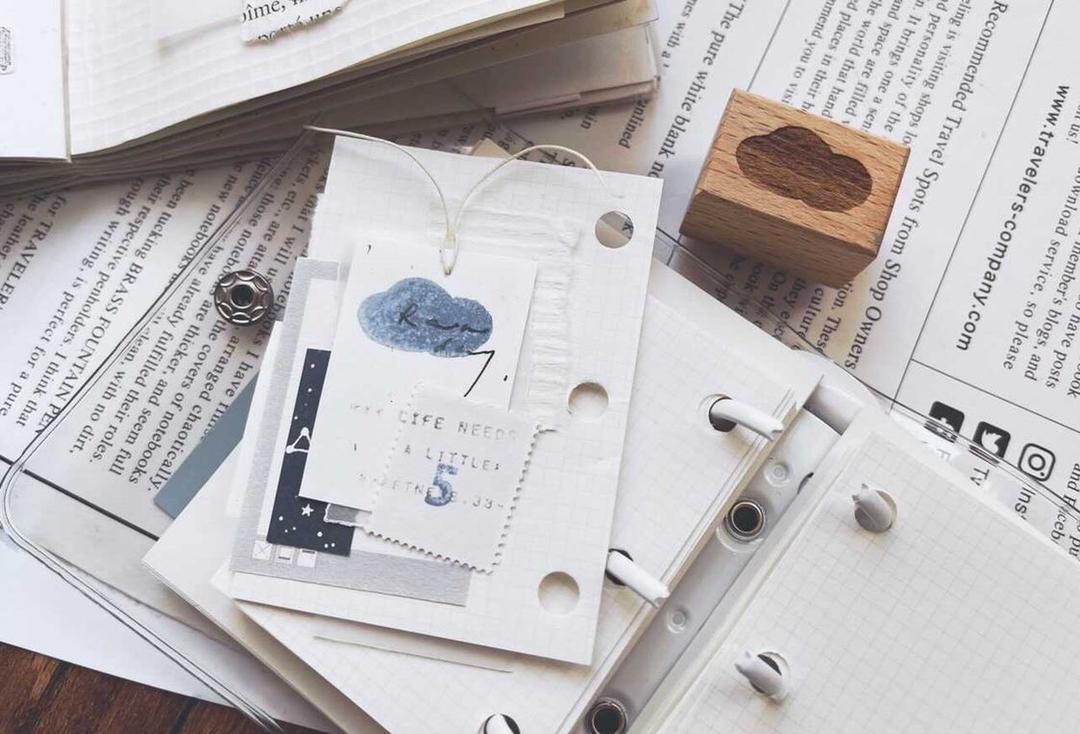 Penny Fei Star, Moon, Cloud Rubber Stamp Set (set of 3) - Smidapaper Ikigai Shop