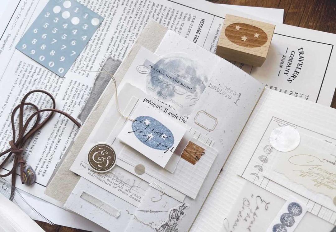 Penny Fei Star, Moon, Cloud Rubber Stamp Set (set of 3) - Smidapaper Ikigai Shop