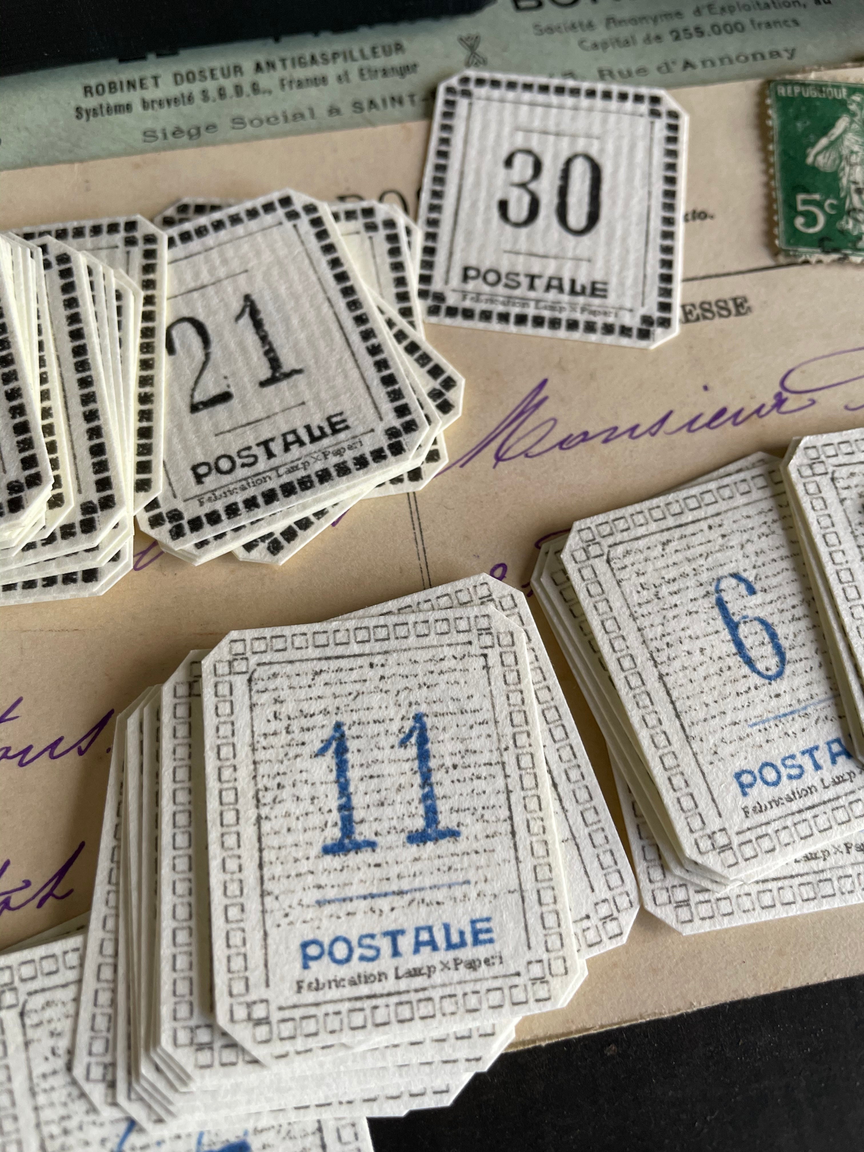 Lamp x Paperi Postale Sticker Box: Number - Smidapaper Ikigai Shop