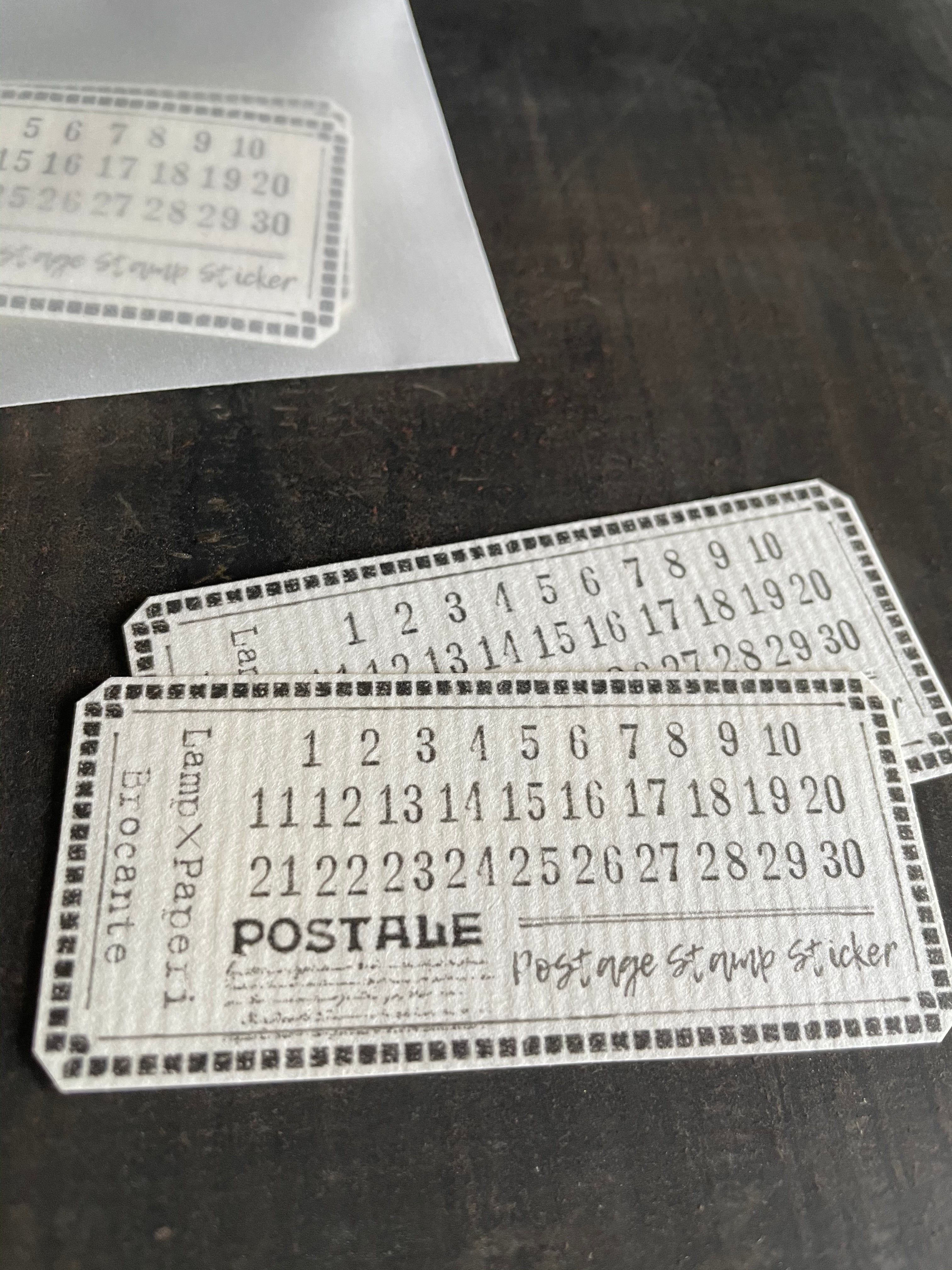 Lamp x Paperi Postale Number Cover Sticker - Smidapaper Ikigai Shop