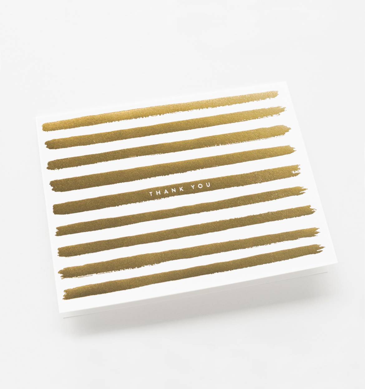 RIFLE PAPER Co. - Box set of 8 : Gold Stripes Thank You Greeting Card - Smidapaper Ikigai Shop