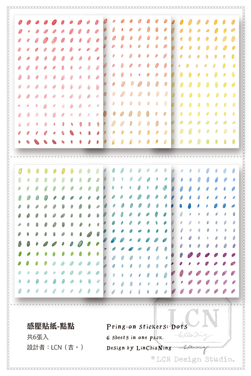 Print-On Stickers: Dots - Smidapaper Ikigai Shop