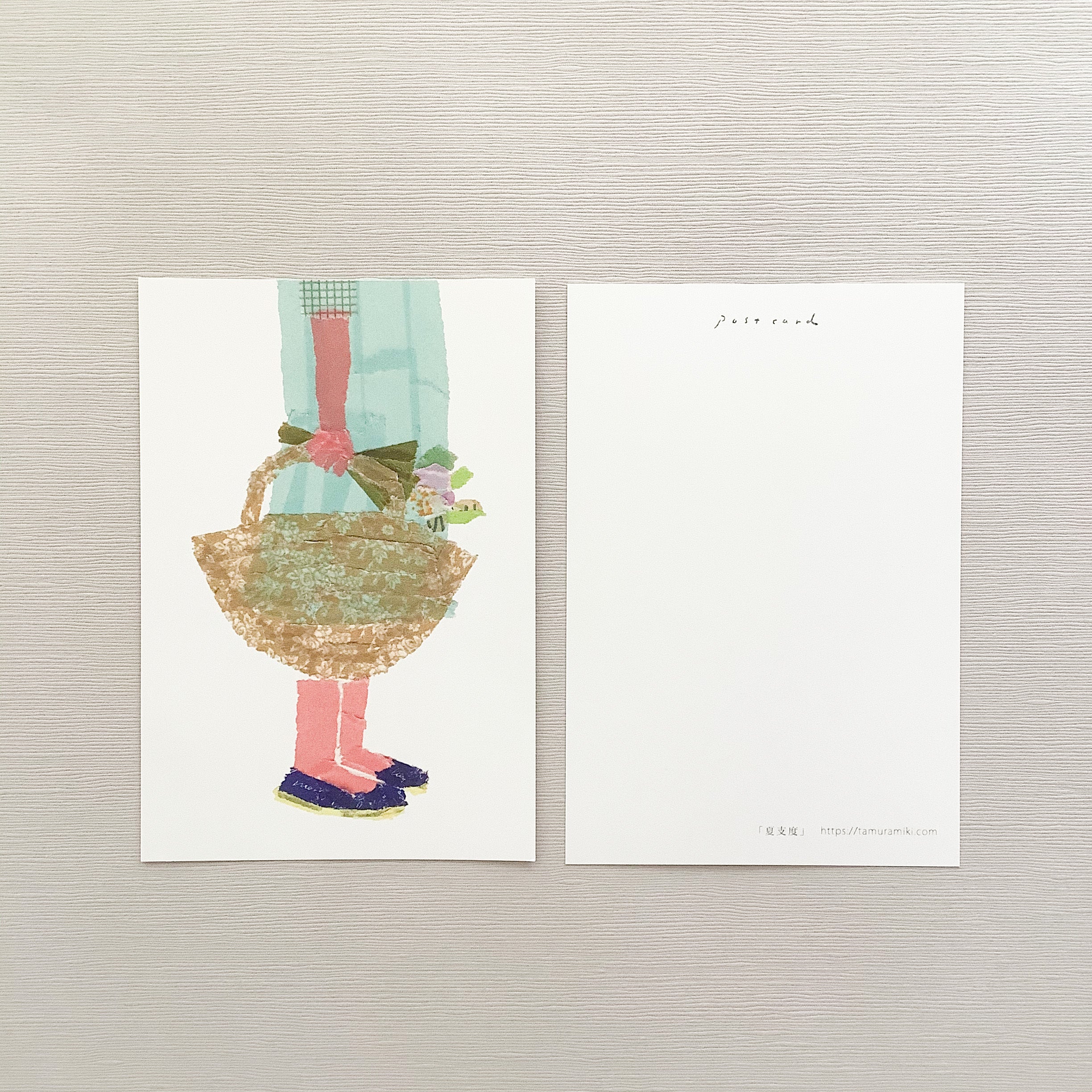 Miki Tamura Postcard: Outing - Smidapaper Ikigai Shop