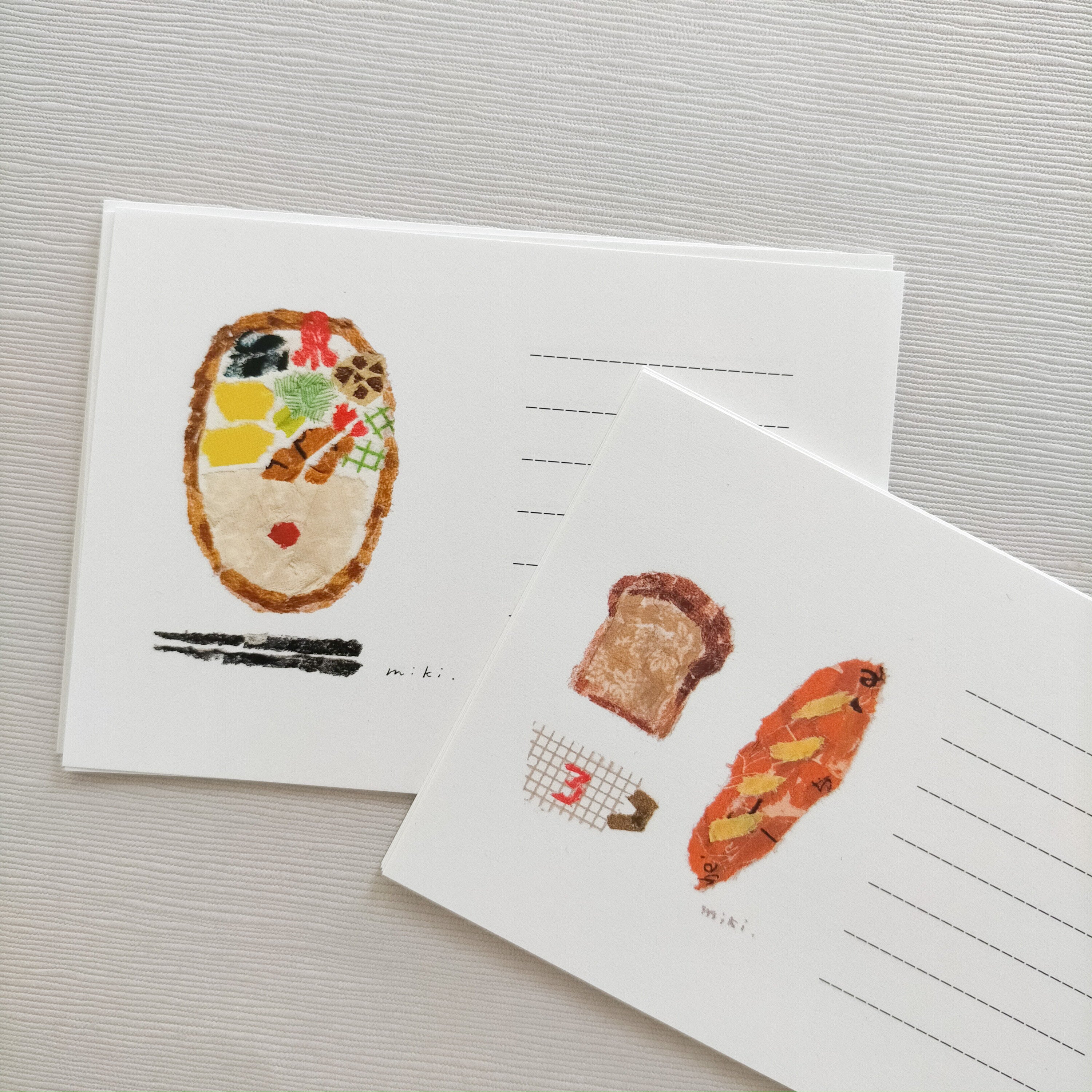 Miki Tamura Note Paper: Lunch Time - Smidapaper Ikigai Shop