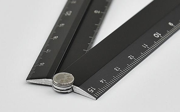 Midori Aluminium Multi-Ruler 30cm - Smidapaper Ikigai Shop