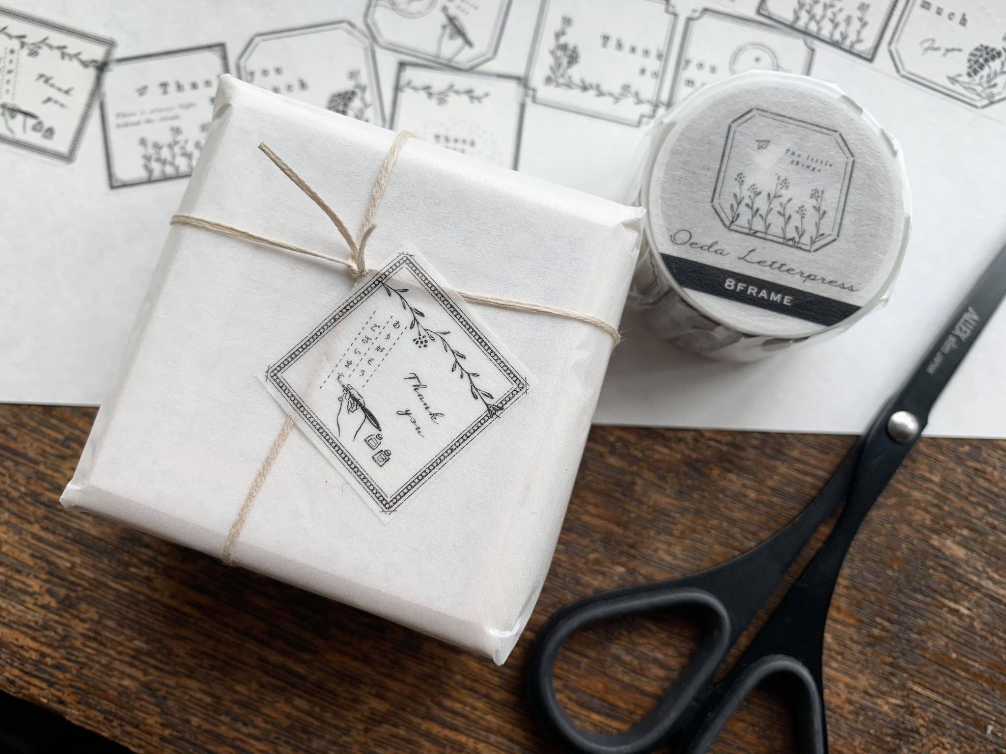 Oeda Letterpress Masking Tape-8 Frame - Smidapaper Ikigai Shop