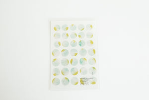Yohaku Original Round Sticker Sheet- (M-055) Lemonade - Smidapaper Ikigai Shop