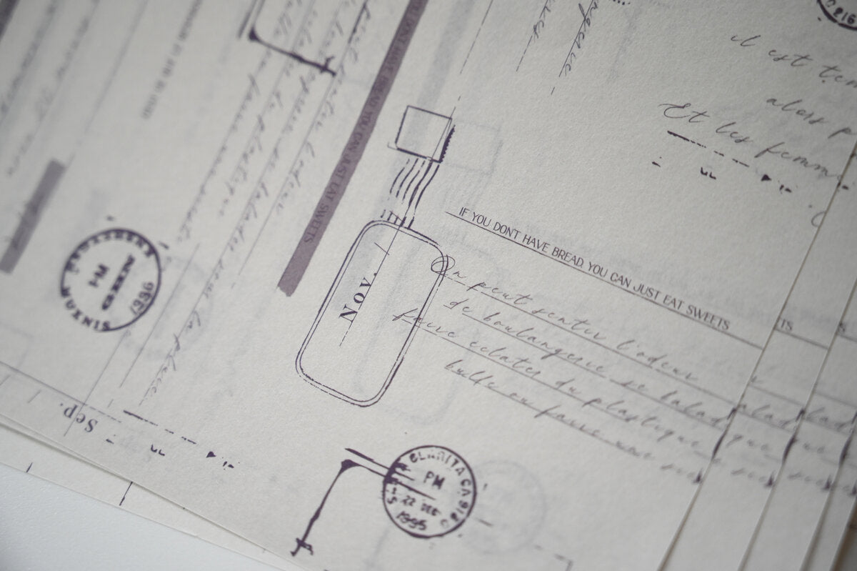 Tutty Design A4 Wrapping Paper: Postmark - Smidapaper Ikigai Shop