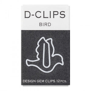 Midori D-Clips Bird ( White ) - Smidapaper Ikigai Shop
