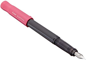 Pilot Kakuno Black Barbel Pink Fountain Pen - Medium - Smidapaper Ikigai Shop