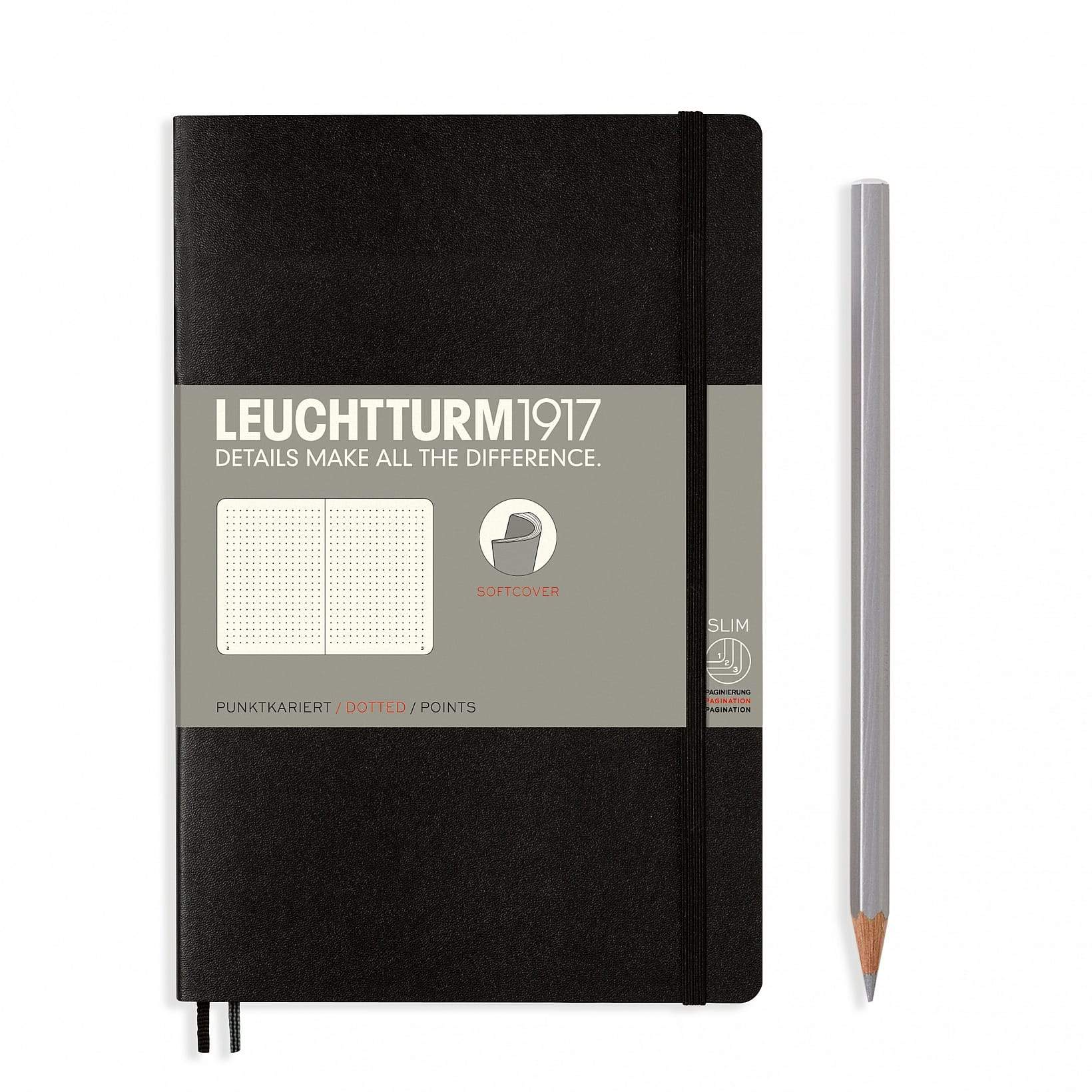 Leuchtturm1917 - B6+ Paperback Softcover Dotted Notebook (multiple colours available) - Smidapaper Ikigai Shop