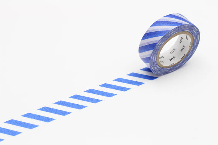 MT Washi Tape - Stripe Blue MT01D375 - Smidapaper Ikigai Shop