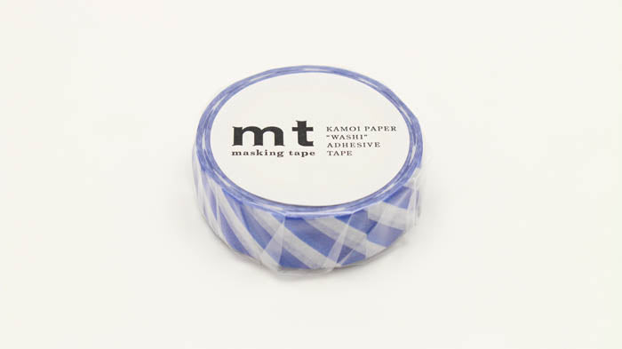 MT Washi Tape - Stripe Blue MT01D375 - Smidapaper Ikigai Shop