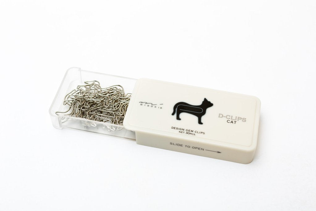 Midori D-Clips Box Cat - Smidapaper Ikigai Shop