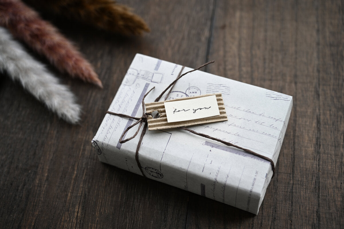 Tutty Design A4 Wrapping Paper: Postmark - Smidapaper Ikigai Shop