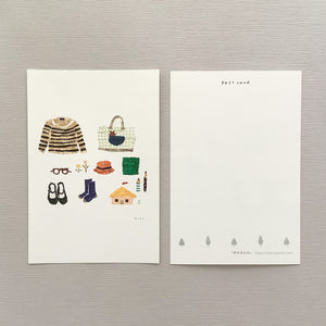 Miki Tamura Postcard: Favourite Things - Smidapaper Ikigai Shop
