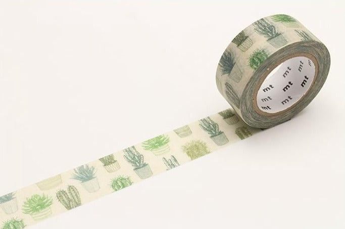 MT Washi Tape - Cactus MTEX1P136 - Smidapaper Ikigai Shop