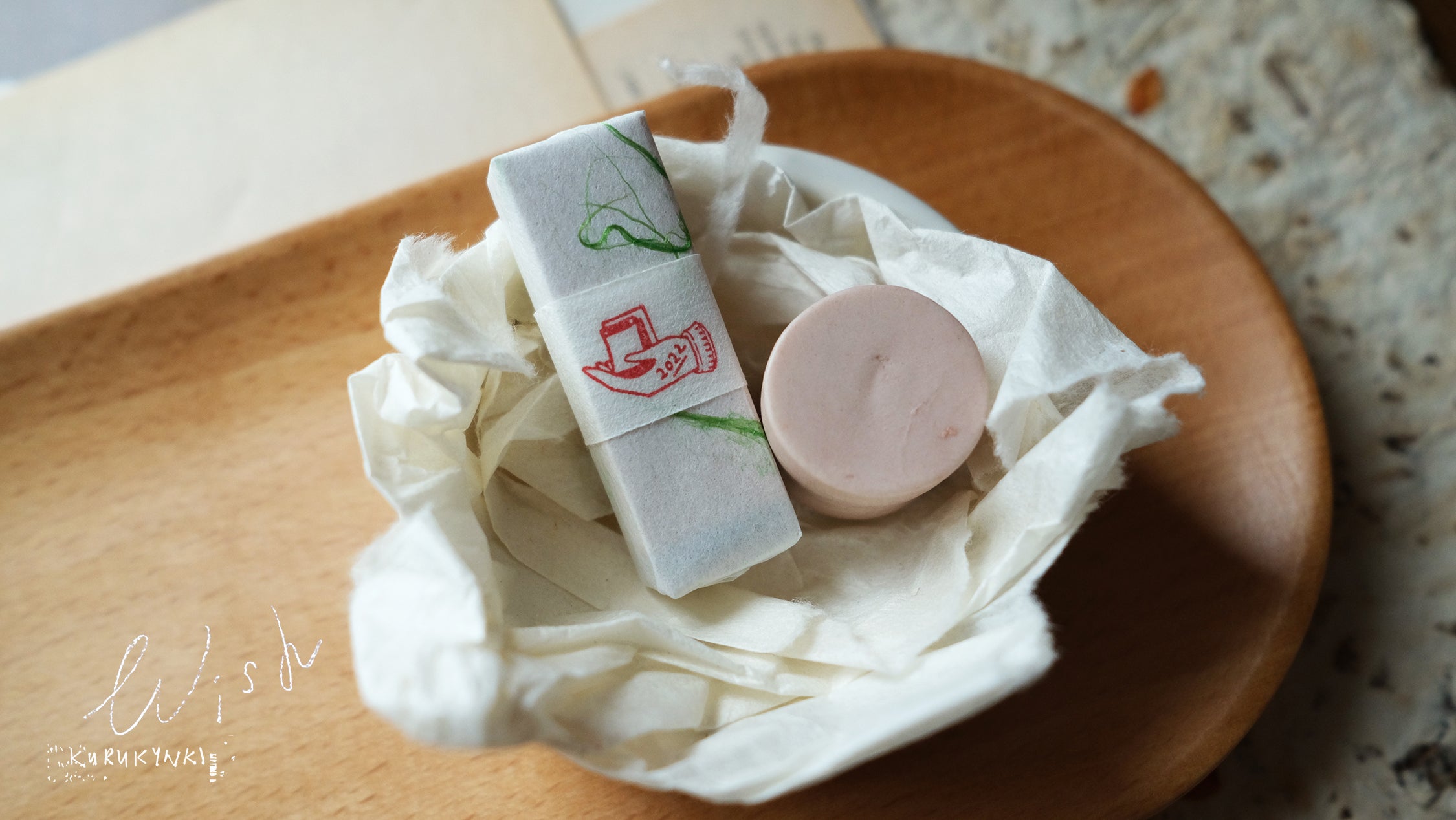 Kurukynki WISH Rubber Stamp (18 designs, sold individually) - Smidapaper Ikigai Shop