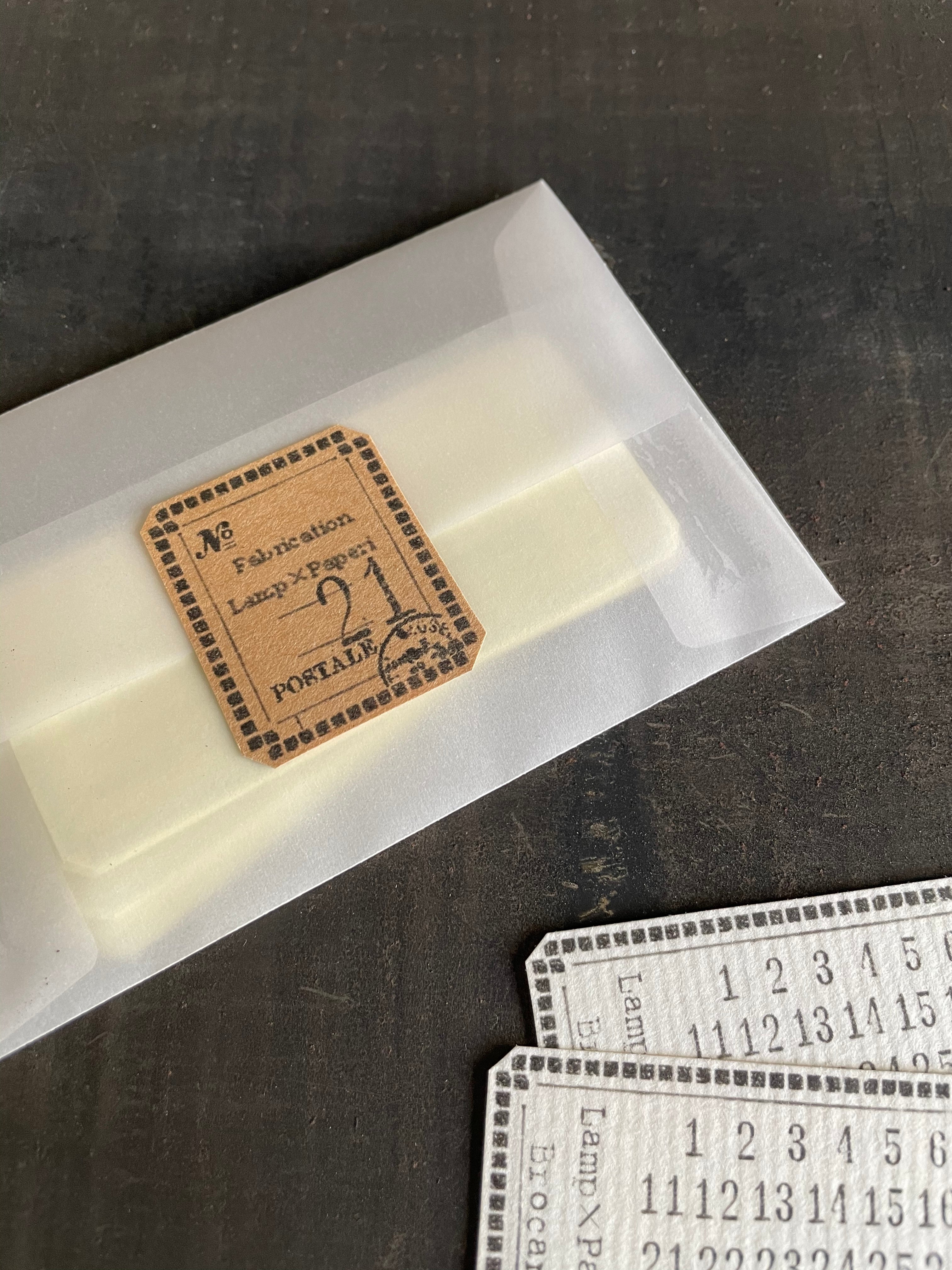 Lamp x Paperi Postale Number Cover Sticker - Smidapaper Ikigai Shop