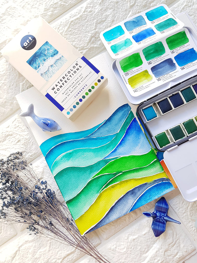 Prima Marketing Watercolor Confections-Currents - Smidapaper Ikigai Shop