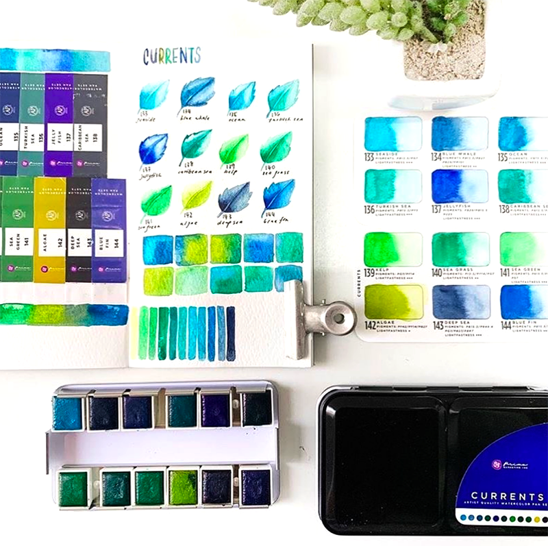 Prima Marketing Watercolor Confections-Currents - Smidapaper Ikigai Shop
