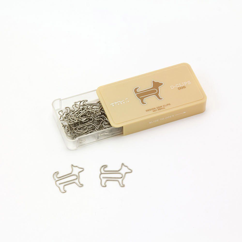 Midori D-Clips Box Dog - Smidapaper Ikigai Shop