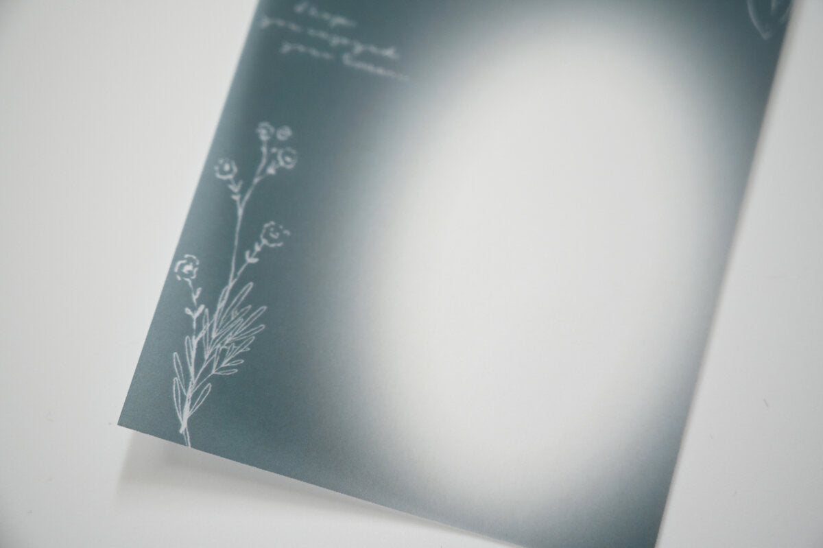 Tutty Design A7 Tracing Paper: Blue Fleur - Smidapaper Ikigai Shop